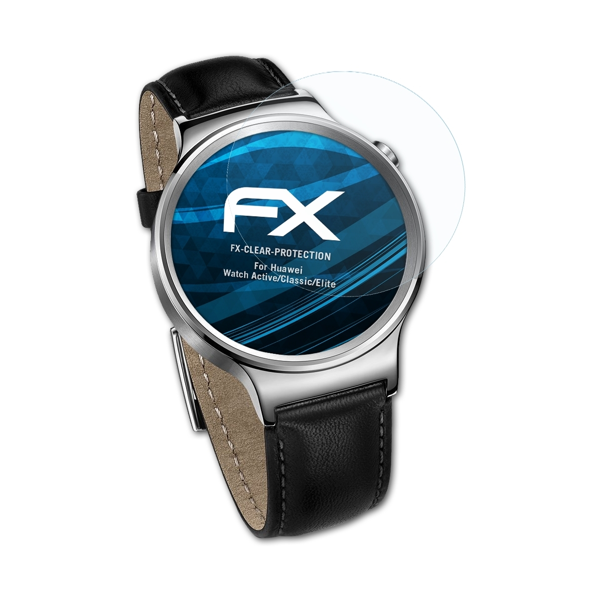 FX-Clear Huawei Displayschutz(für Watch ATFOLIX 3x Active/Classic/Elite)