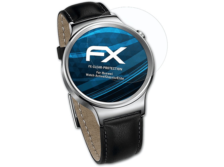 ATFOLIX 3x FX-Clear Displayschutz(für Huawei Watch Active/Classic/Elite)