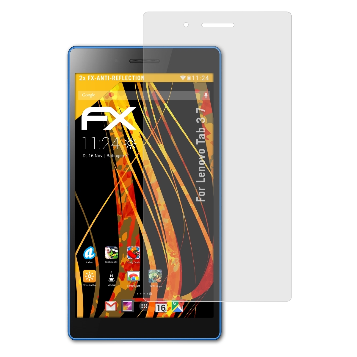 ATFOLIX Lenovo 3 FX-Antireflex Displayschutz(für Tab 2x 7)