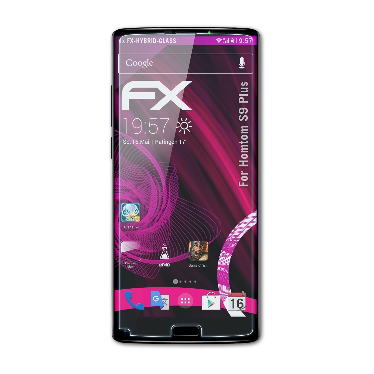 FX-Hybrid-Glass Schutzglas(für Homtom Plus) S9 ATFOLIX