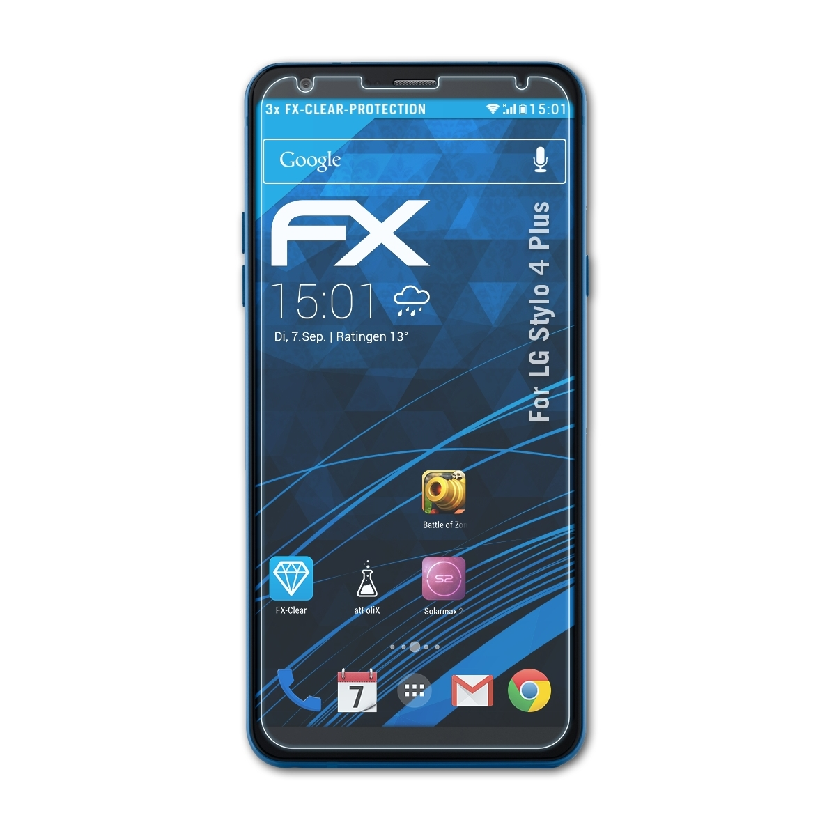 4 Displayschutz(für Stylo ATFOLIX Plus) FX-Clear LG 3x