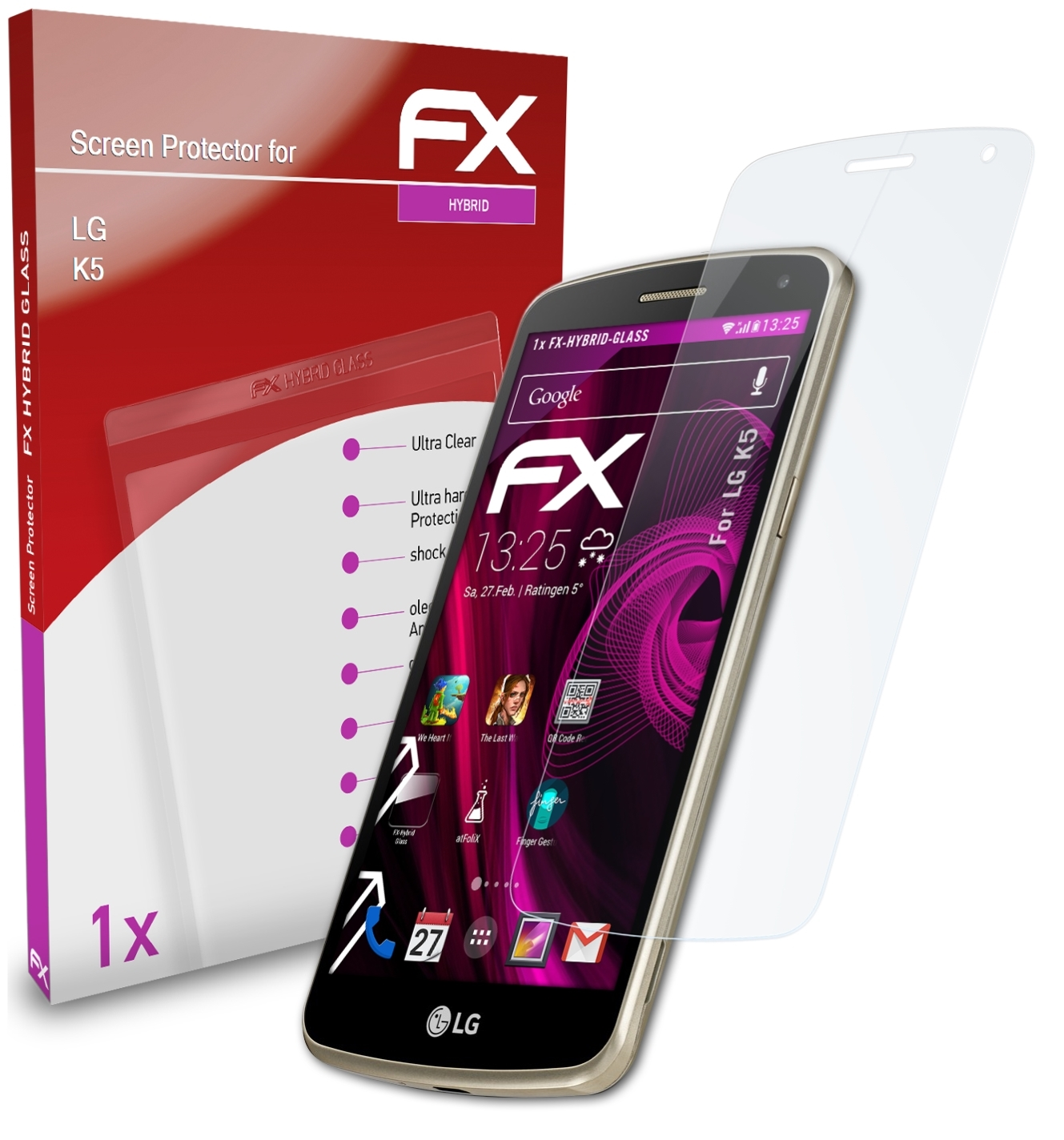 LG FX-Hybrid-Glass Schutzglas(für ATFOLIX K5)