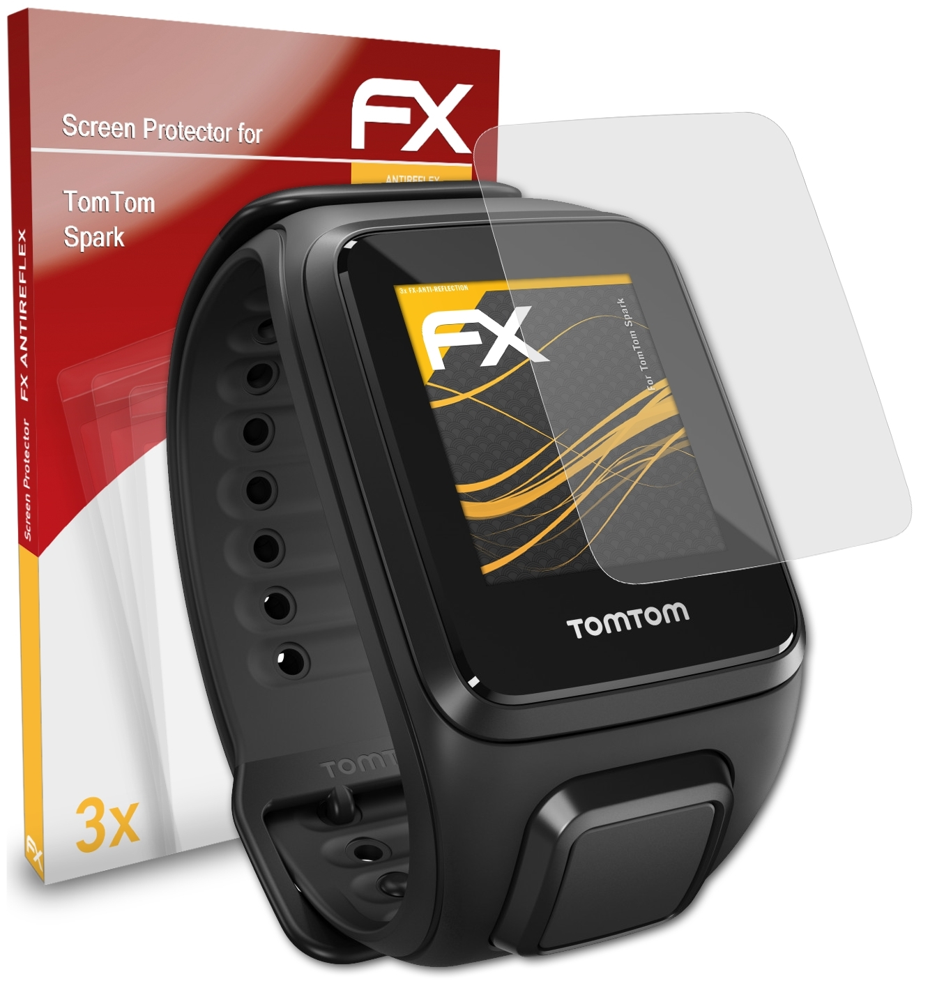 ATFOLIX 3x FX-Antireflex TomTom Displayschutz(für Spark)