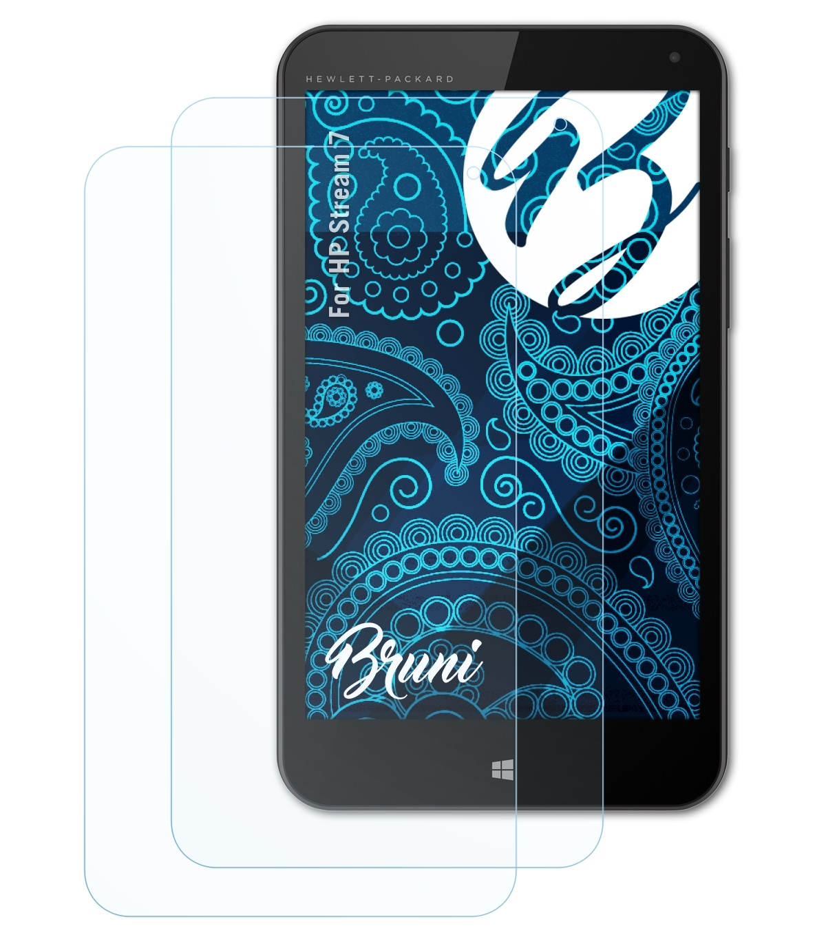 BRUNI 2x Basics-Clear Schutzfolie(für HP 7) Stream