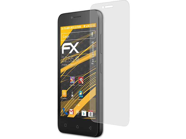 ATFOLIX 3x FX-Antireflex Lenovo Displayschutz(für B)