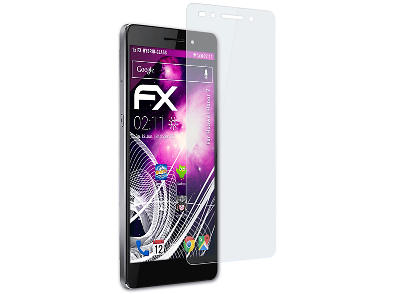 ATFOLIX FX-Hybrid-Glass Schutzglas(für Huawei 7) Honor