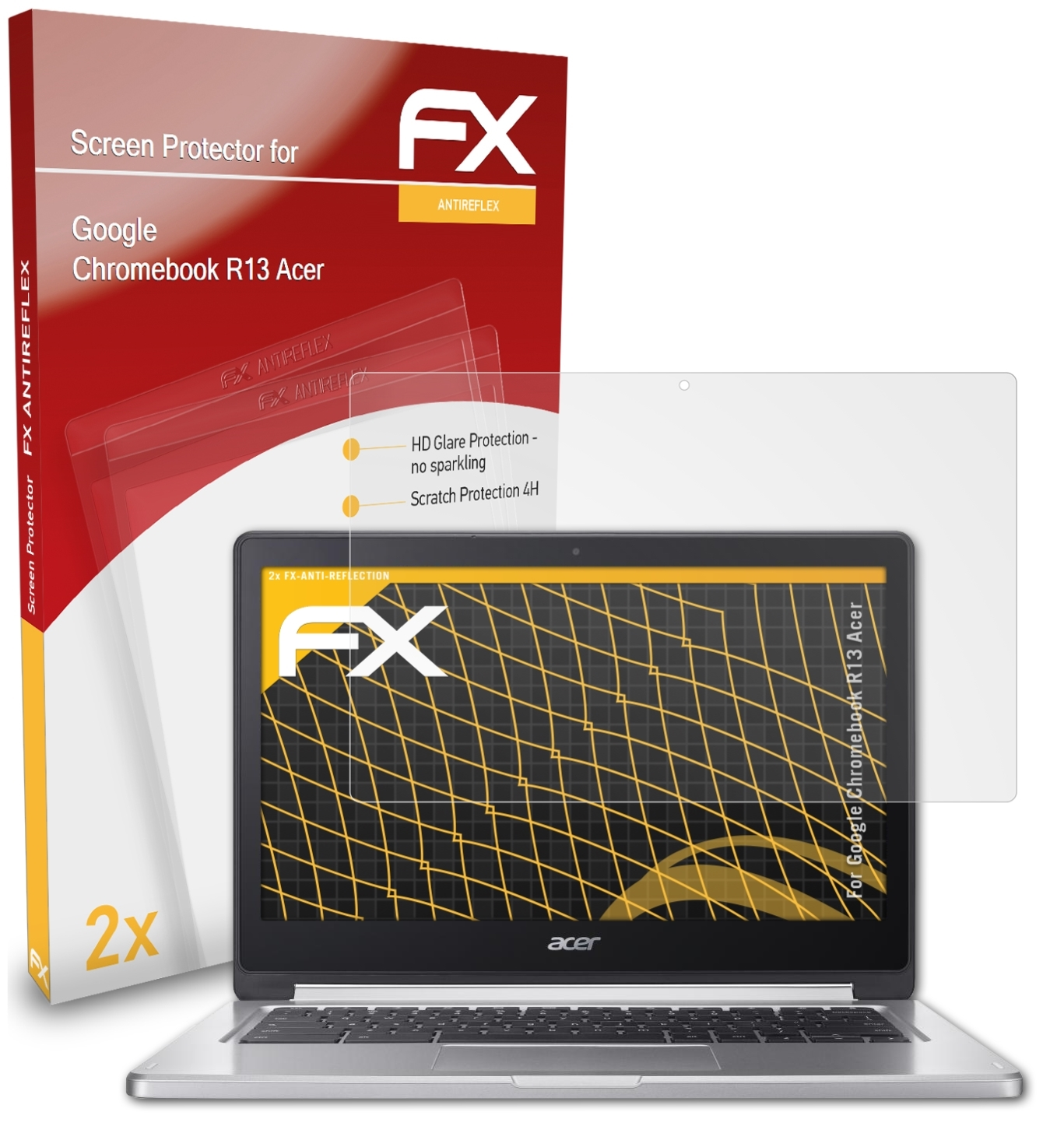 Displayschutz(für ATFOLIX Chromebook FX-Antireflex R13 2x (Acer)) Google
