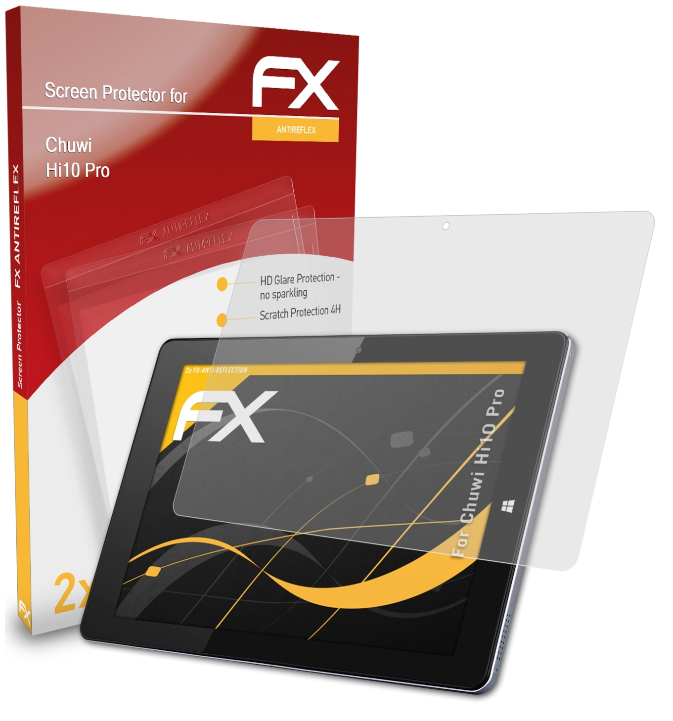 Displayschutz(für ATFOLIX Pro) Chuwi FX-Antireflex Hi10 2x
