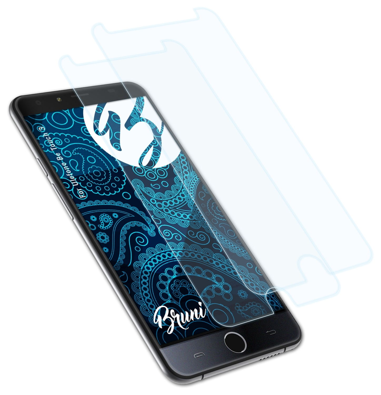 BRUNI 2x Be Schutzfolie(für Touch Basics-Clear 3) Ulefone