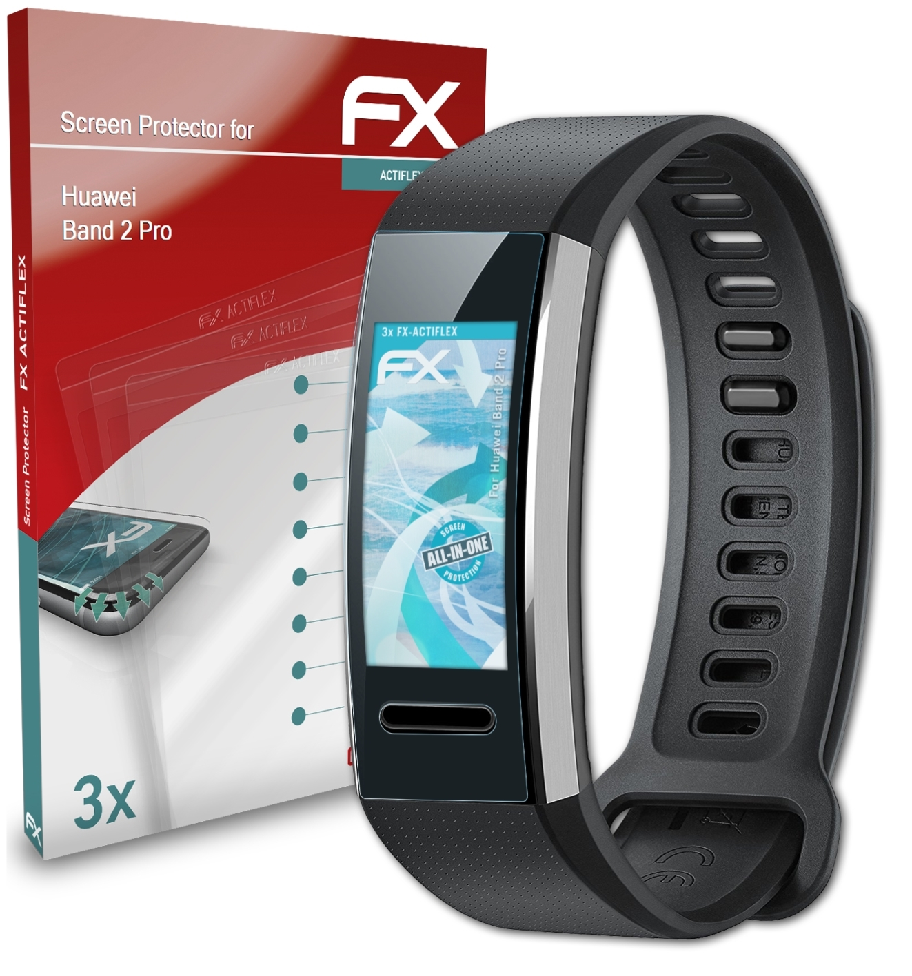 ATFOLIX 3x FX-ActiFleX Displayschutz(für Huawei Pro) Band 2
