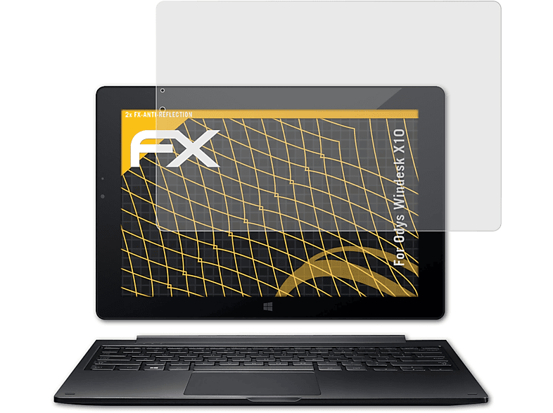 X10) Displayschutz(für Odys Windesk FX-Antireflex ATFOLIX 2x