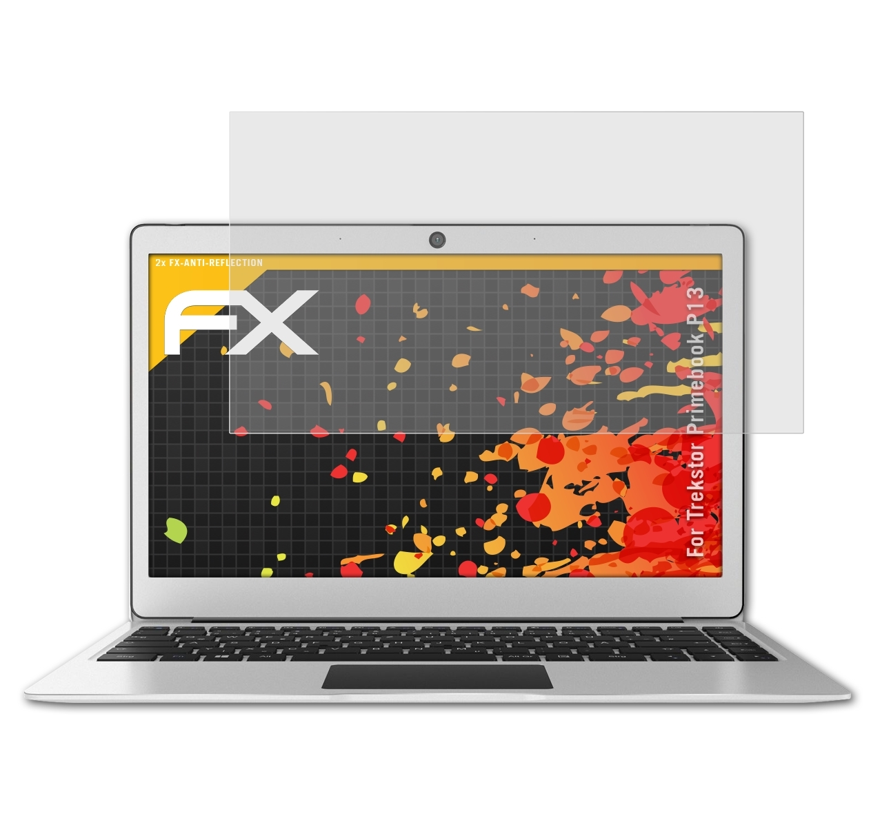 ATFOLIX 2x Trekstor Displayschutz(für Primebook FX-Antireflex P13)
