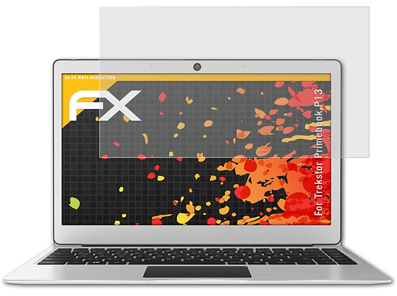 ATFOLIX 2x FX-Antireflex Displayschutz(für Trekstor Primebook P13)