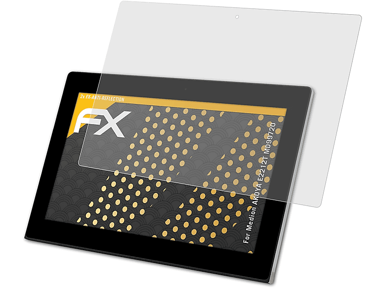 ATFOLIX 2x FX-Antireflex Displayschutz(für Medion AKOYA E2212T (MD99720))