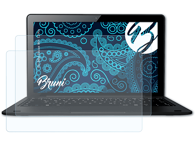 BRUNI 2x Basics-Clear Schutzfolie(für Odys Win Fusion Pro) 12