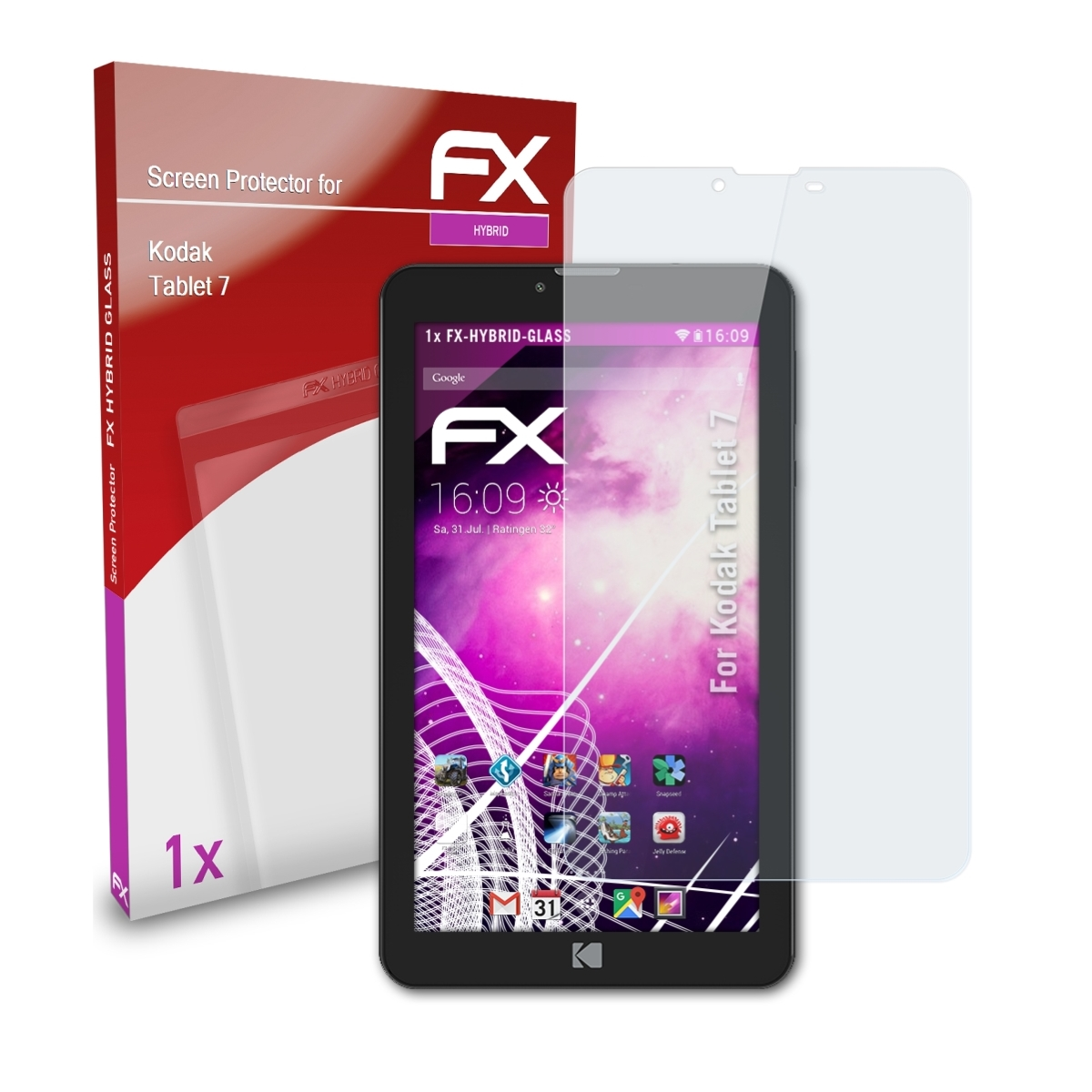 7) FX-Hybrid-Glass Tablet Kodak Schutzglas(für ATFOLIX