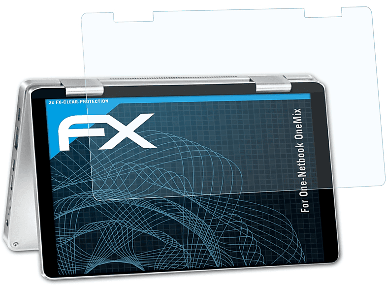 ATFOLIX One-Netbook 2x FX-Clear Displayschutz(für OneMix)