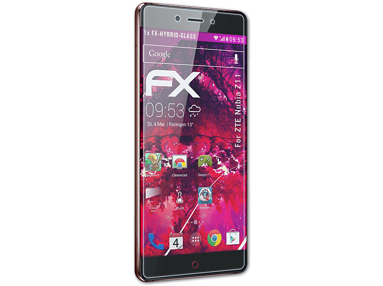 ATFOLIX FX-Hybrid-Glass Schutzglas(für ZTE Nubia Z11)