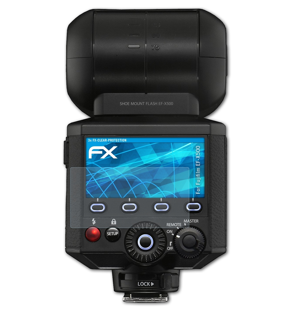 Displayschutz(für EF-X500) Fujifilm 3x FX-Clear ATFOLIX