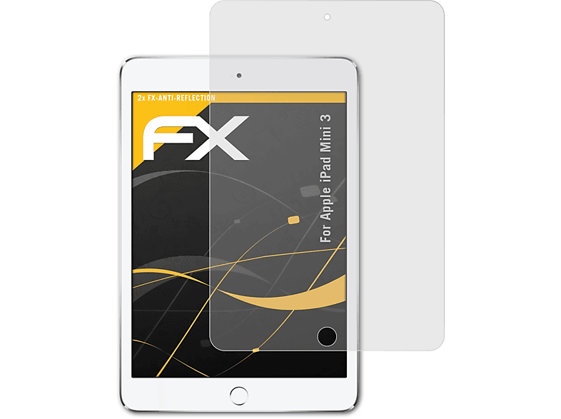 ATFOLIX 2x FX-Antireflex Displayschutz(für iPad Mini Apple 3)