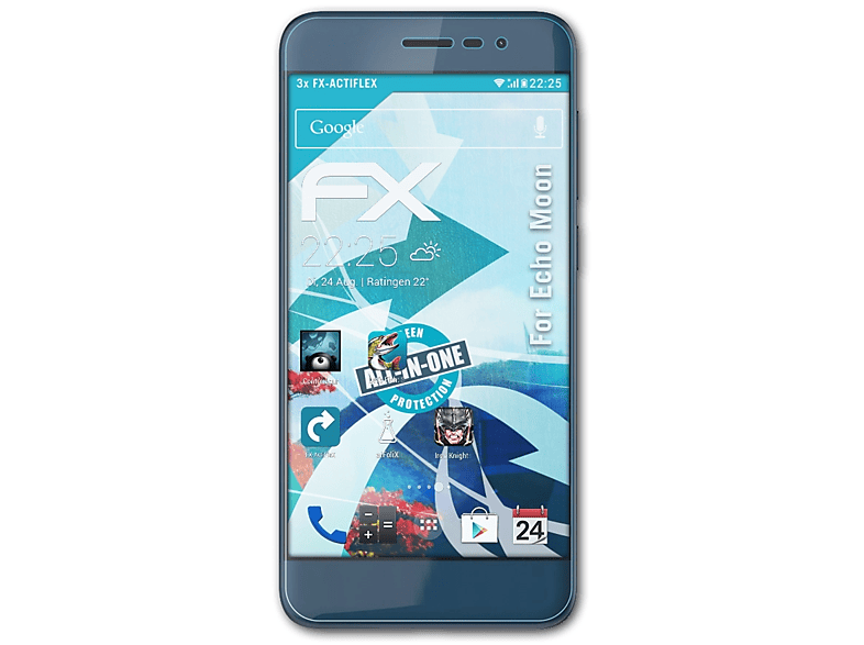ATFOLIX 3x FX-ActiFleX Moon) Echo Displayschutz(für