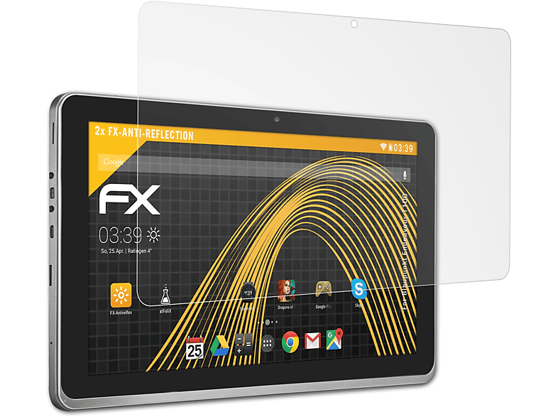 ATFOLIX 2x FX-Antireflex Displayschutz(für Blaupunkt Endeavour 1100)