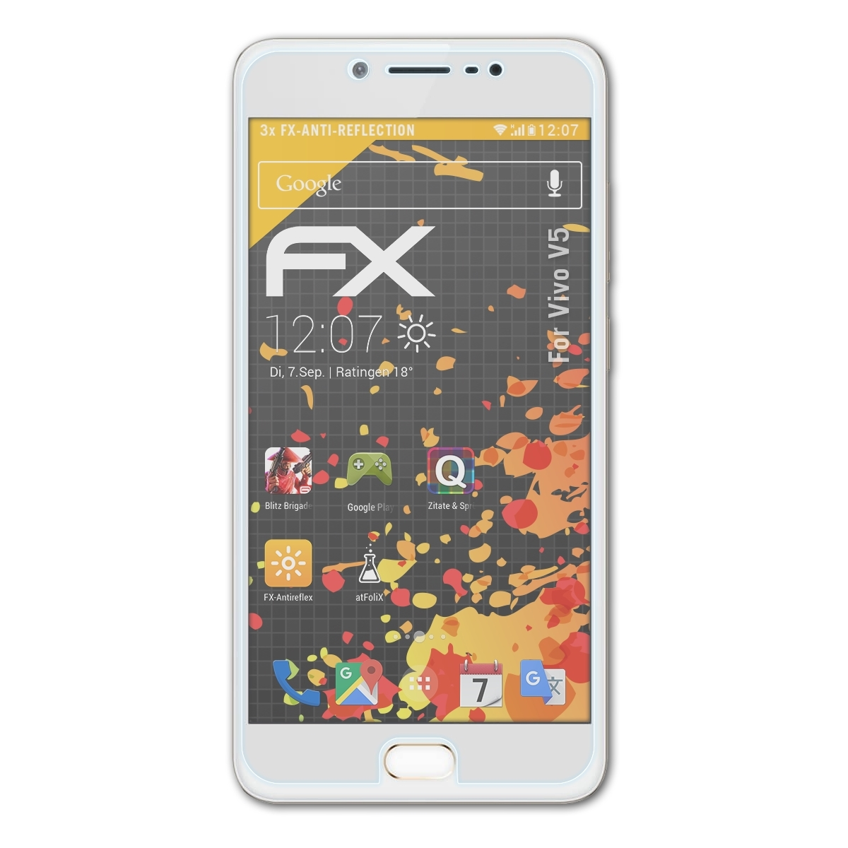 FX-Antireflex Displayschutz(für V5) 3x ATFOLIX Vivo