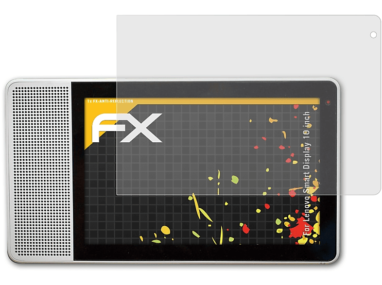 ATFOLIX FX-Antireflex Displayschutz(für (10 inch)) Lenovo Display Smart