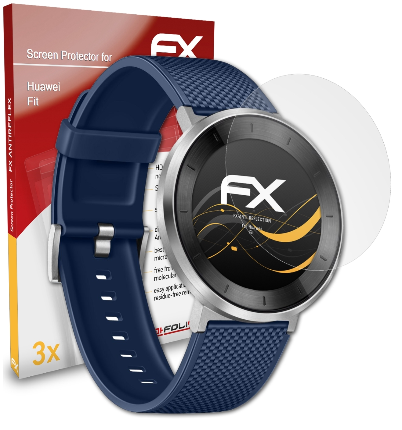 ATFOLIX 3x FX-Antireflex Displayschutz(für Fit) Huawei