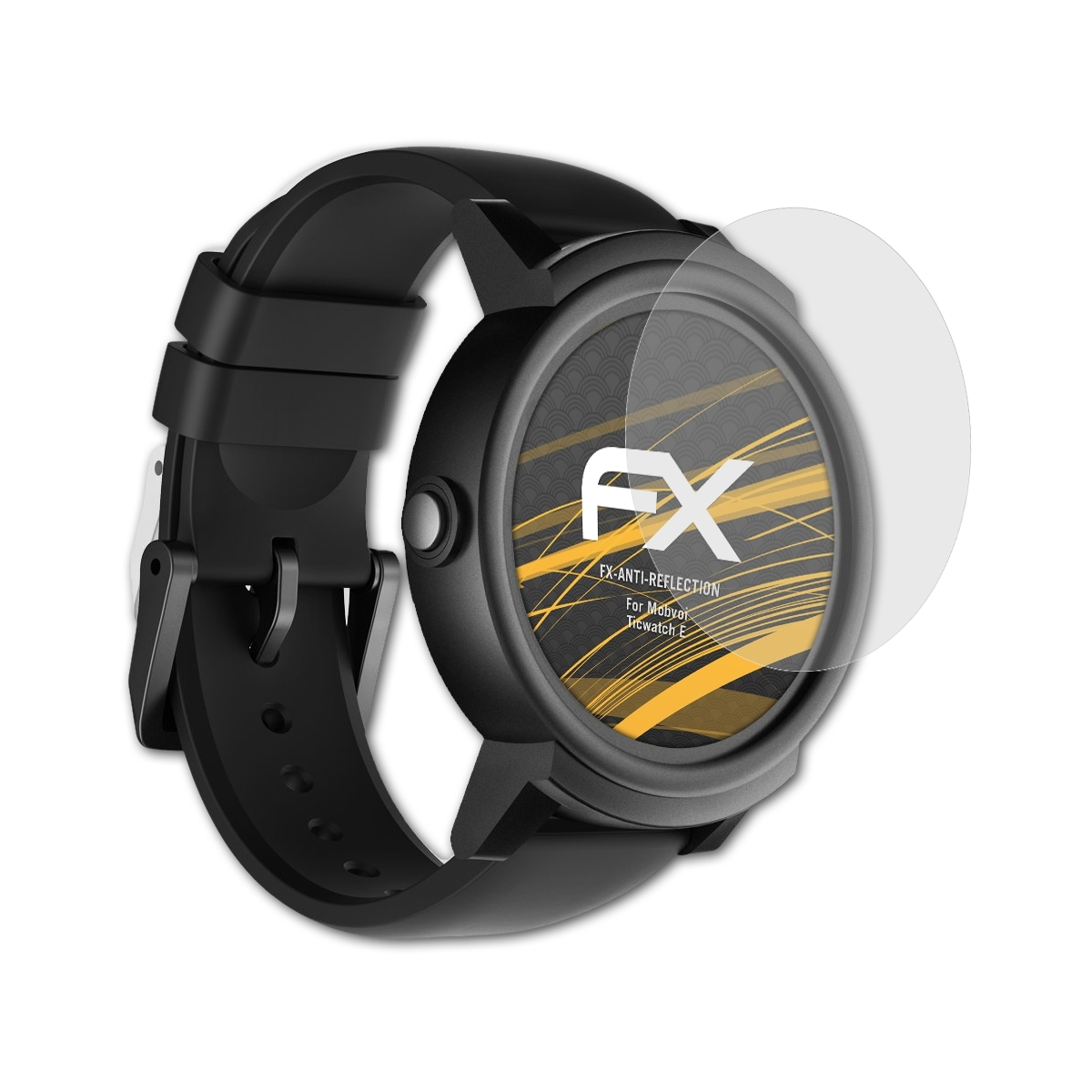 Mobvoi 3x Displayschutz(für E) Ticwatch FX-Antireflex ATFOLIX