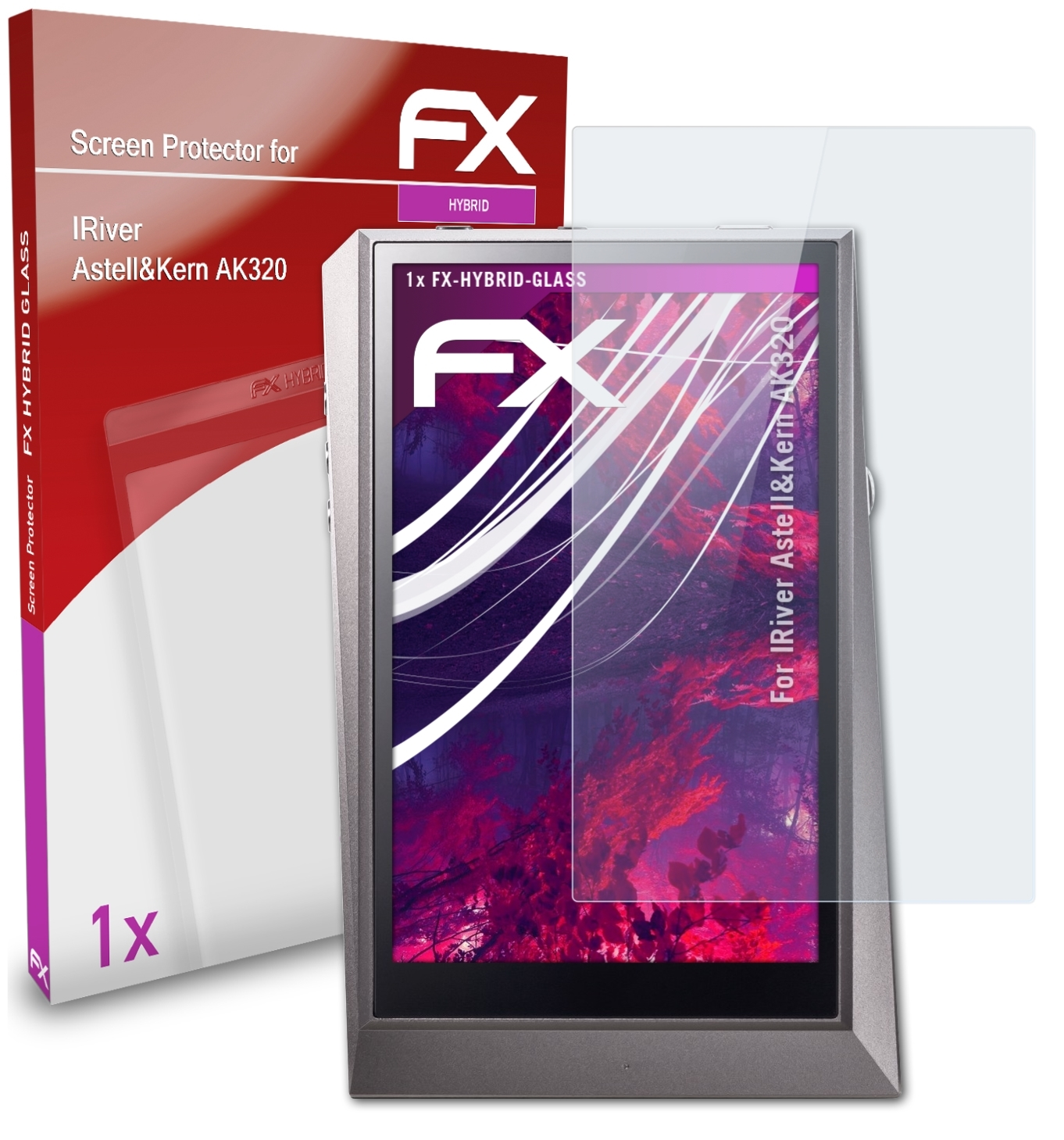 Astell&Kern AK320) ATFOLIX Schutzglas(für FX-Hybrid-Glass IRiver