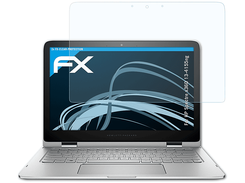 ATFOLIX 2x FX-Clear Displayschutz(für HP Spectre x360 13-4155ng)