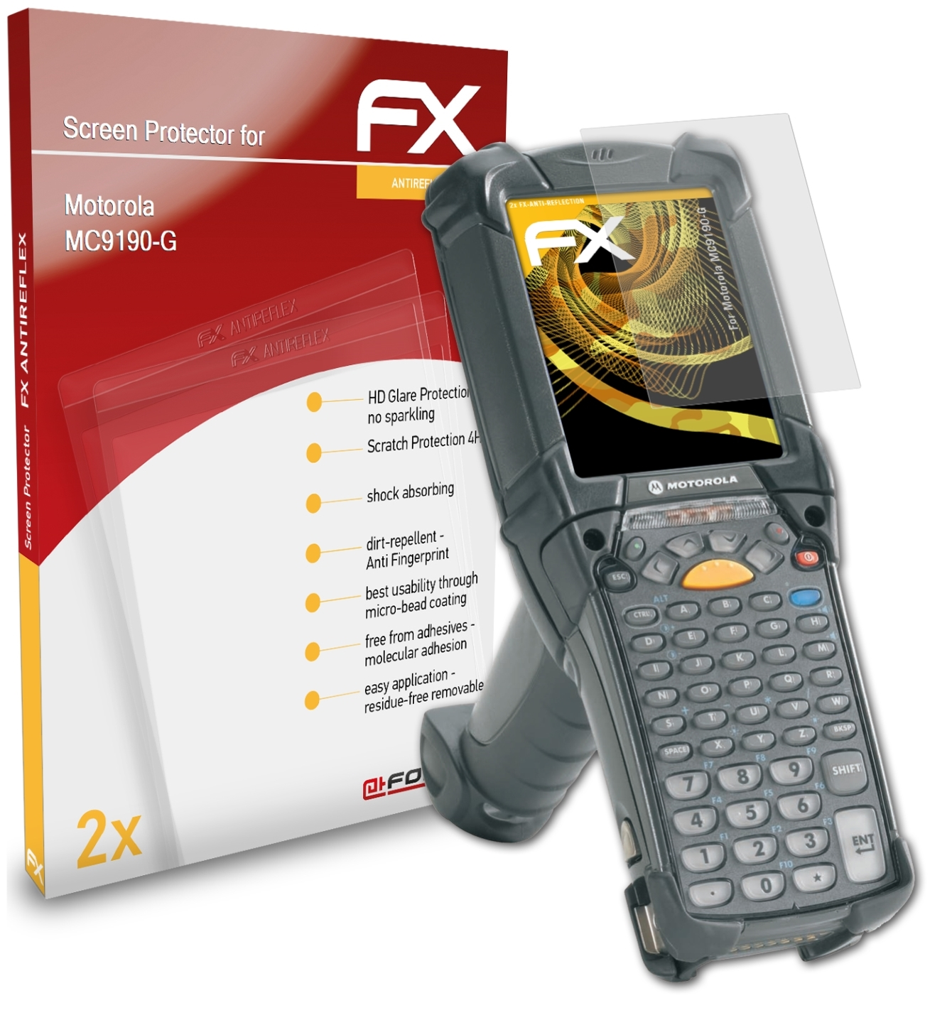 Motorola Displayschutz(für FX-Antireflex MC9190-G) 2x ATFOLIX