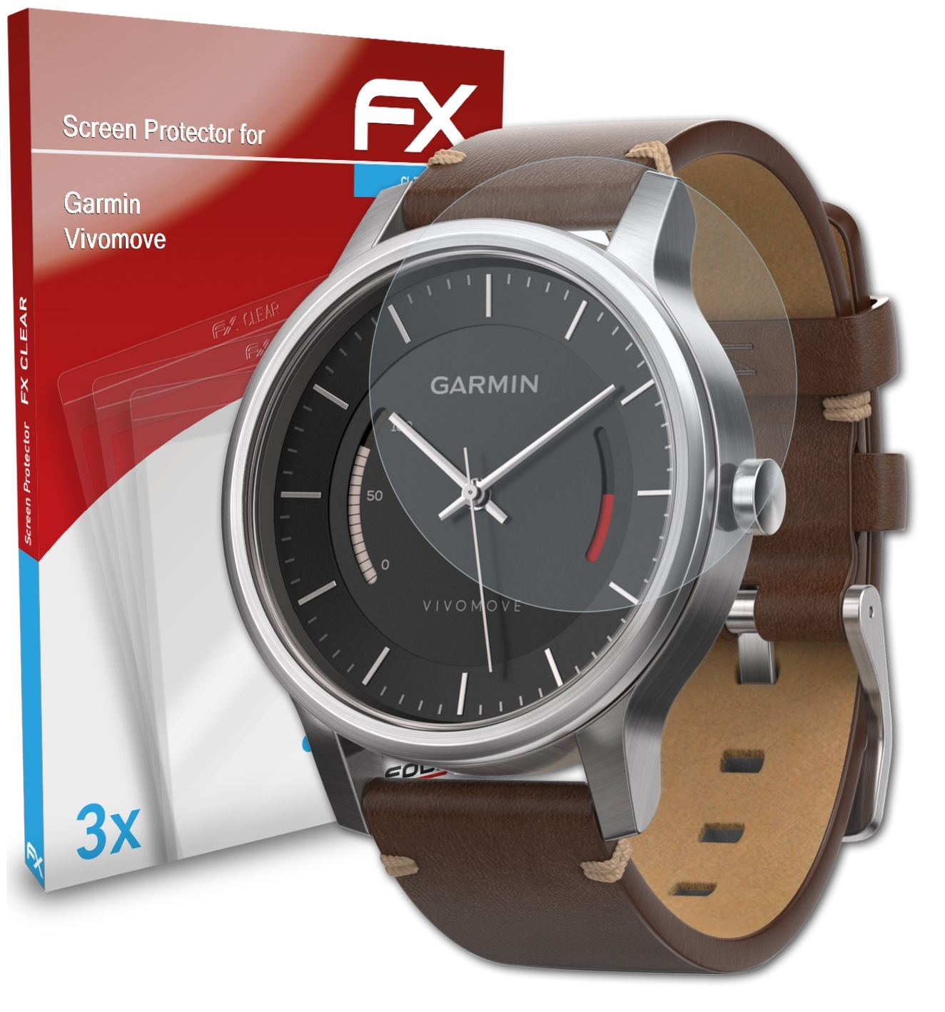 Garmin FX-Clear 3x ATFOLIX Displayschutz(für Vivomove)