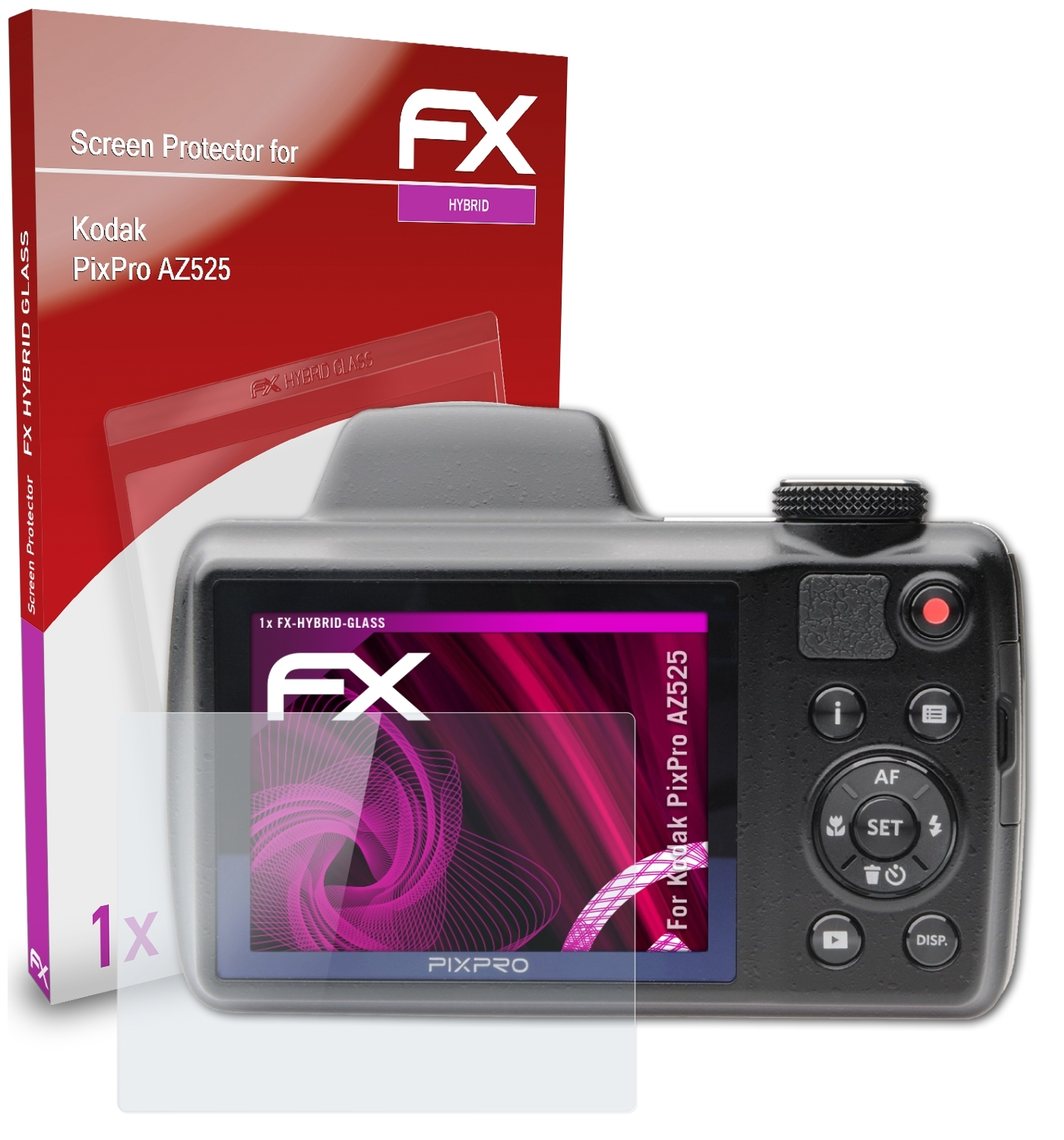 AZ525) ATFOLIX Schutzglas(für Kodak FX-Hybrid-Glass PixPro