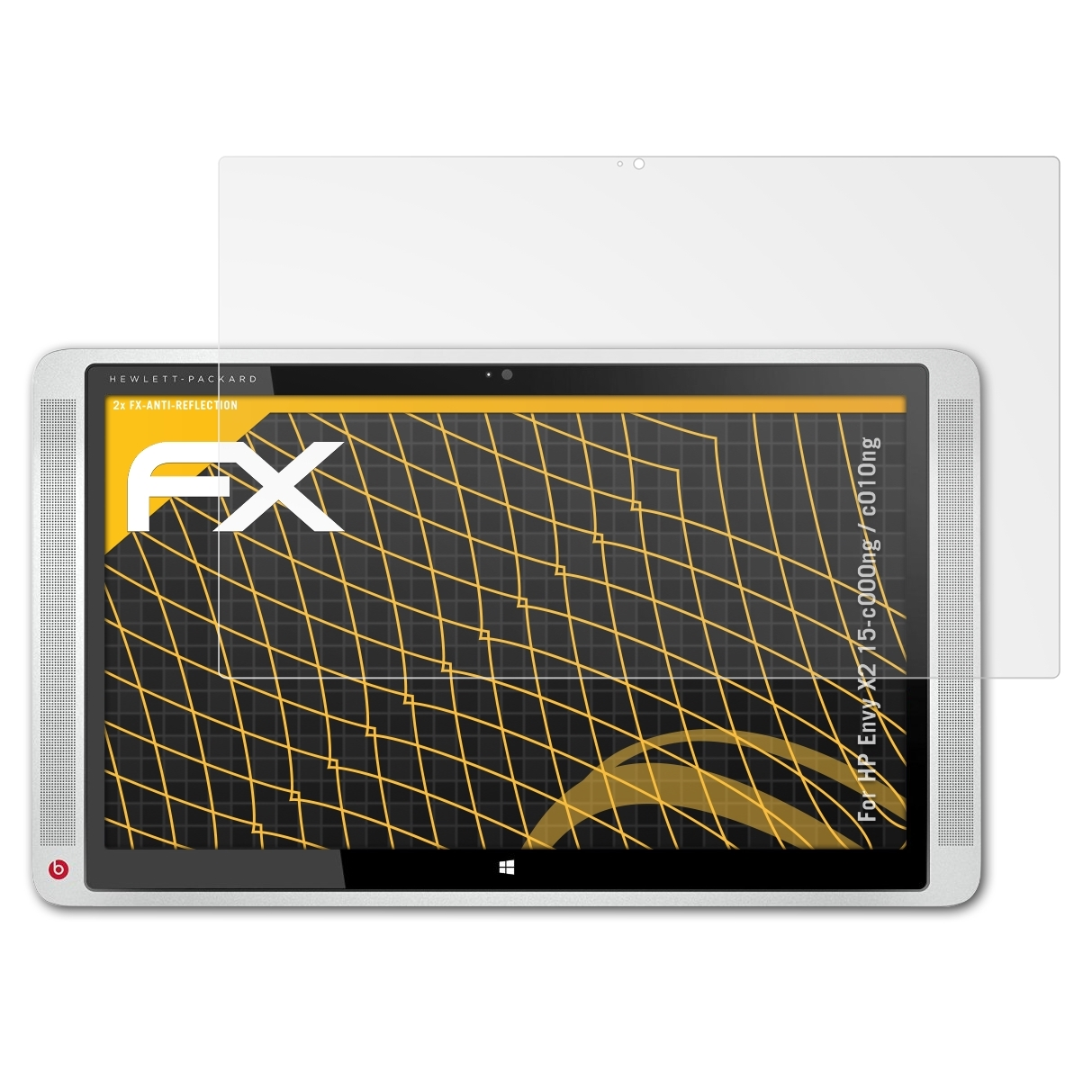 ATFOLIX 2x FX-Antireflex HP Displayschutz(für 15-c000ng Envy X2 c010ng) 