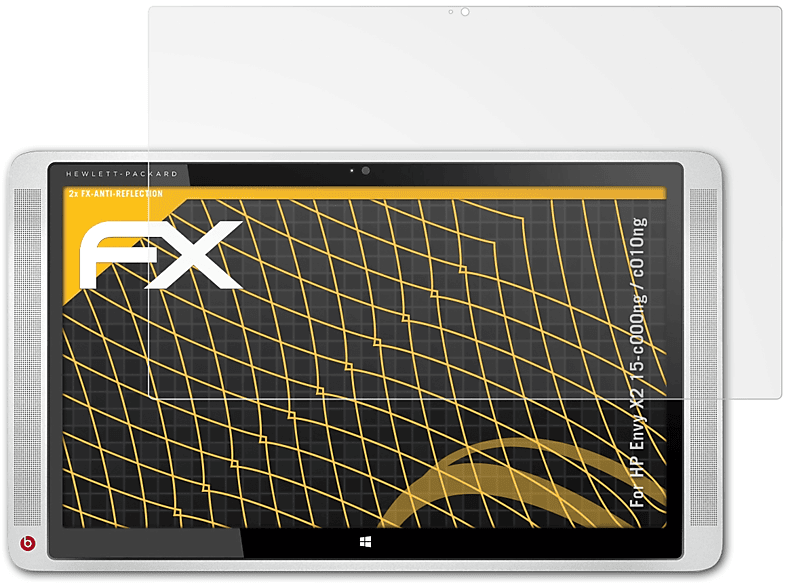 ATFOLIX 2x FX-Antireflex Displayschutz(für HP Envy X2 15-c000ng / c010ng)