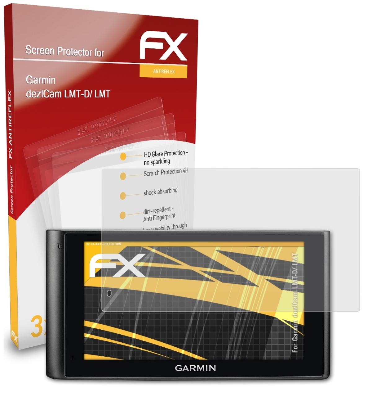 ATFOLIX 3x FX-Antireflex Displayschutz(für LMT) LMT-D/ dezlCam Garmin