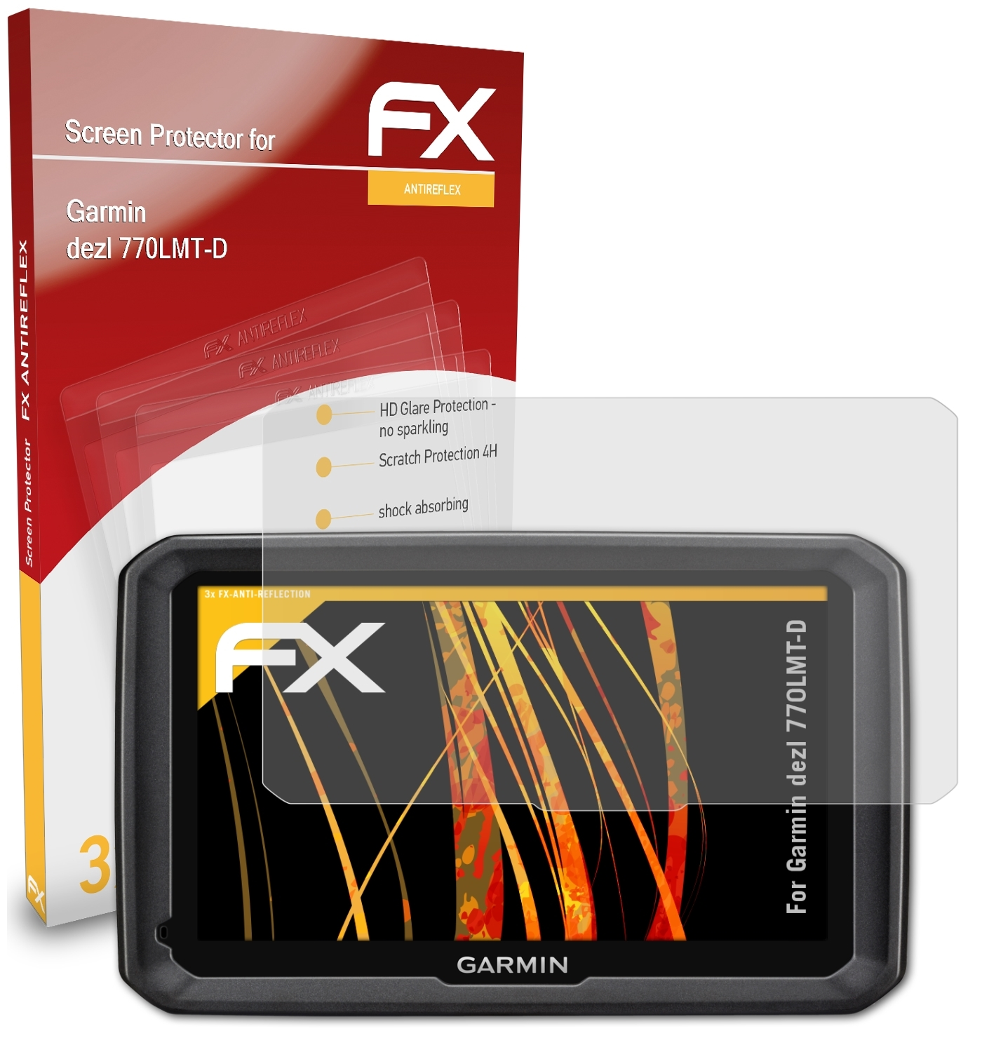 FX-Antireflex ATFOLIX Garmin Displayschutz(für 770LMT-D) 3x dezl