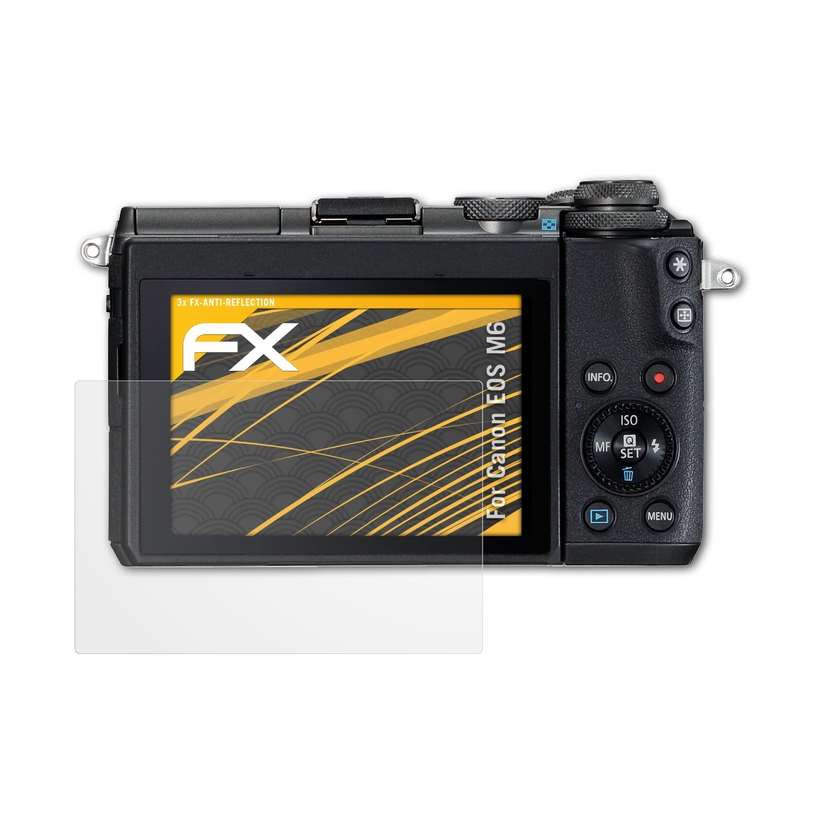Canon EOS 3x Displayschutz(für M6) ATFOLIX FX-Antireflex