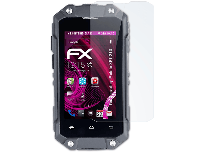 ATFOLIX FX-Hybrid-Glass Simvalley-Mobile SPT-210) Schutzglas(für