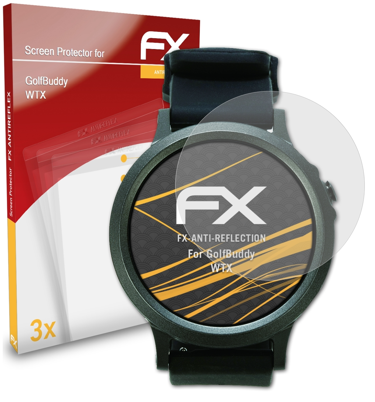 WTX) Displayschutz(für FX-Antireflex ATFOLIX 3x GolfBuddy