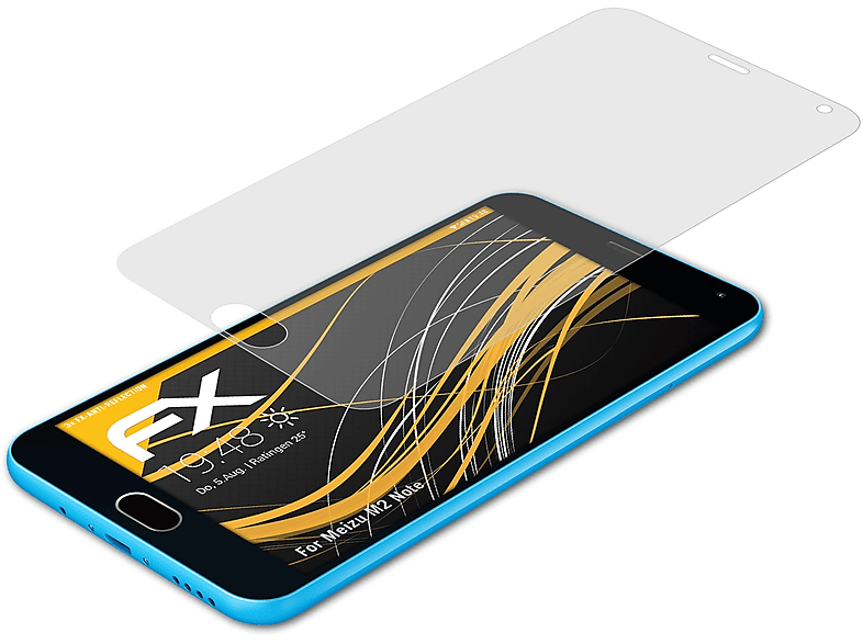 ATFOLIX 3x FX-Antireflex Note) Displayschutz(für Meizu M2