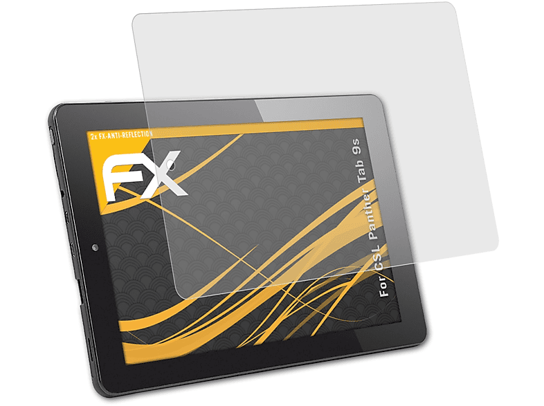 ATFOLIX 2x FX-Antireflex Tab CSL Panther Displayschutz(für 9s)