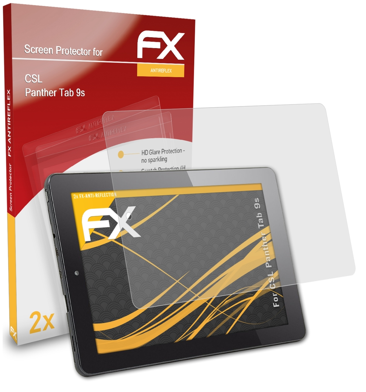 ATFOLIX 2x FX-Antireflex Displayschutz(für CSL Panther Tab 9s)