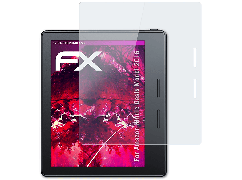 ATFOLIX FX-Hybrid-Glass Schutzglas(für Amazon Kindle Oasis (Model 2016))