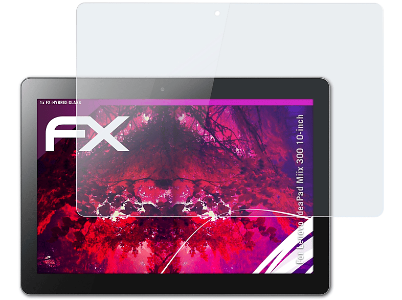 ATFOLIX FX-Hybrid-Glass Schutzglas(für Lenovo IdeaPad Miix 300 (10-inch))