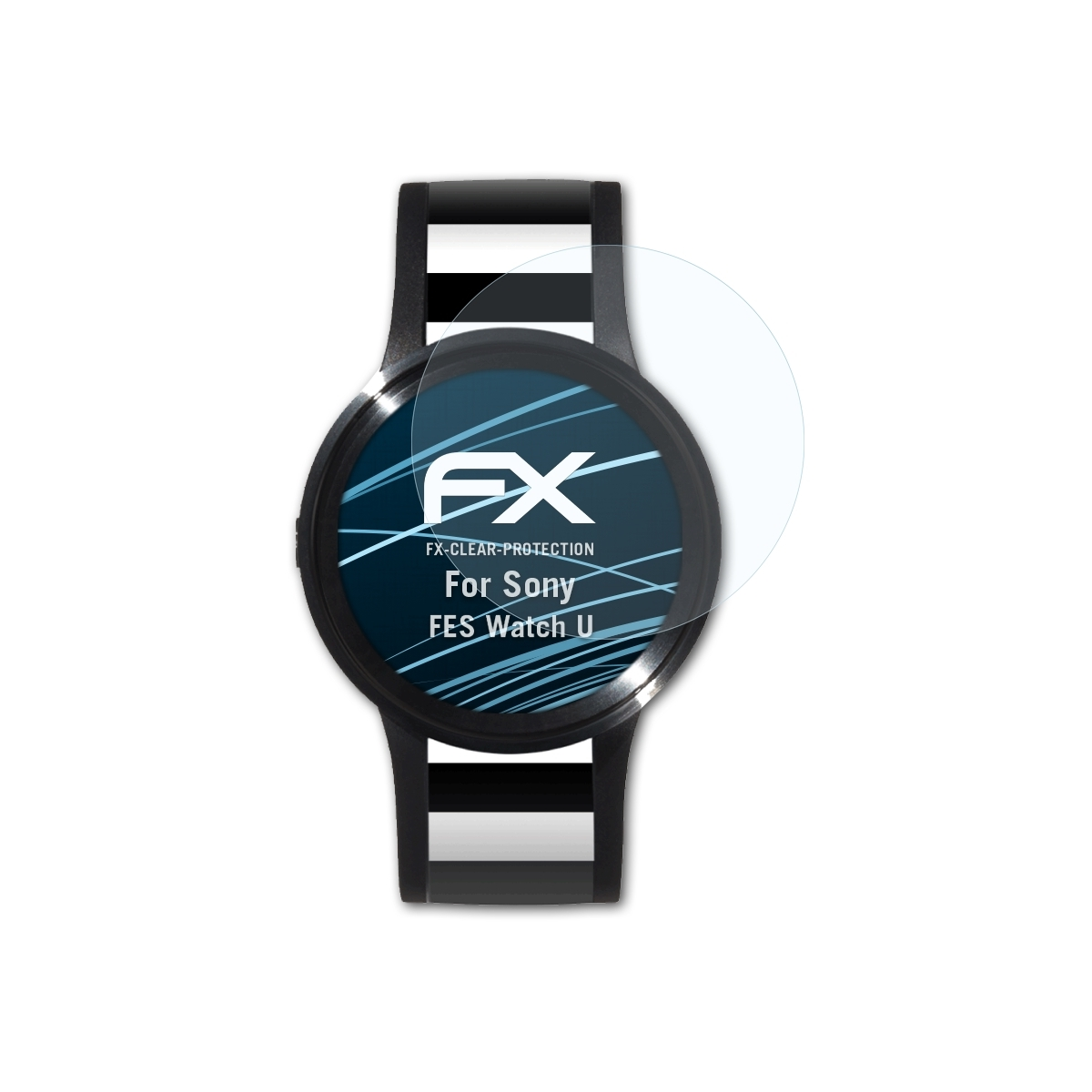 ATFOLIX 3x FX-Clear FES U) Displayschutz(für Sony Watch