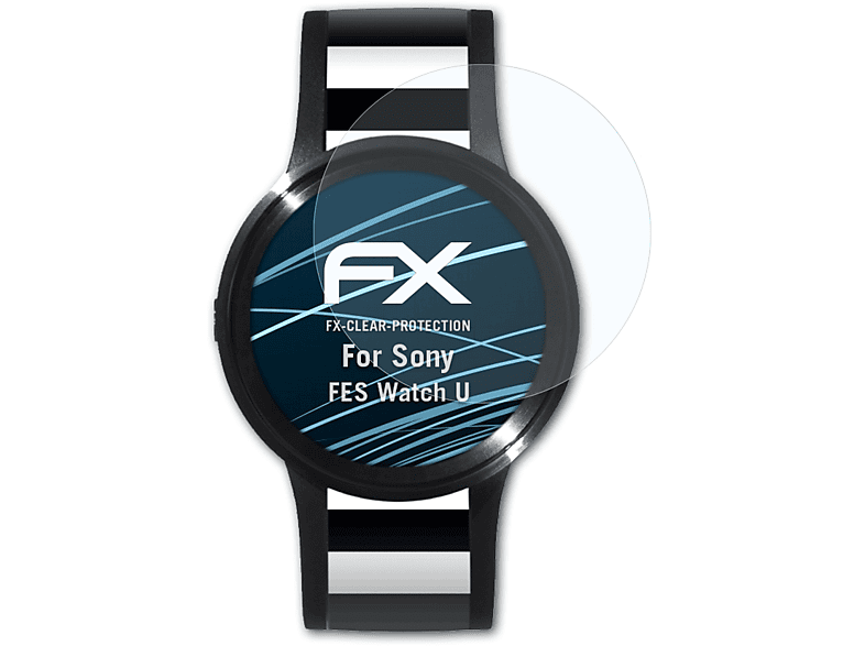ATFOLIX 3x FX-Clear Displayschutz(für Sony FES Watch U)