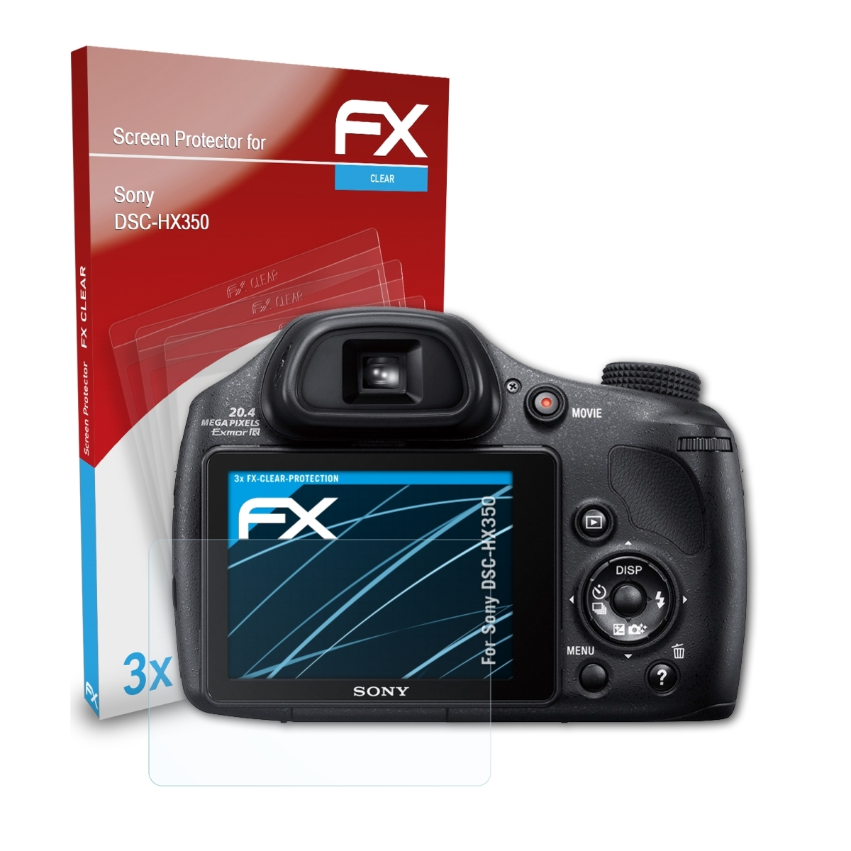 Sony FX-Clear Displayschutz(für DSC-HX350) 3x ATFOLIX